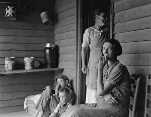 Sharecropper wife and mother of seven children, Near Chesnee, South Carolina, 1937. Creator: Dorothea Lange