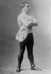 Sharkey in athletic outfit, 1910. Creator: Bain News Service
