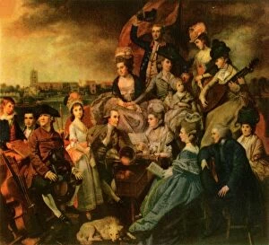 Britain In Pictures Collection: The Sharp Family, 1779-1781, (1942). Creator: Johan Zoffany
