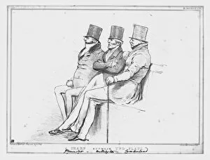 Douro Marquess Of Gallery: A Sharp between Two Flats, Gloucester-Wellington-Cumberland, 1833. Creator: John Doyle