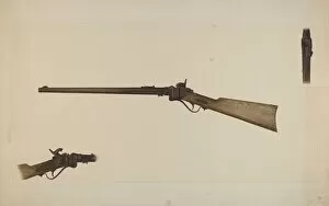 Cheney Gallery: Sharps Rifle, c. 1938. Creator: Clyde L. Cheney