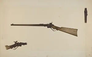 Cheney Gallery: Sharps Rifle, c. 1938. Creator: Clyde L. Cheney