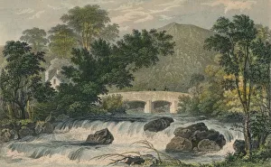 T Allom Prints: Shaugh Bridge, Bickleigh Vale, Devonshire, 1829. Artist: MJ Starling