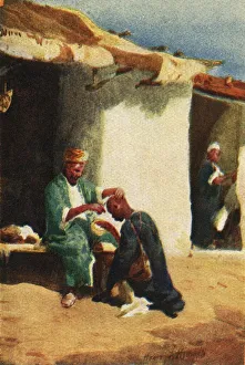 James Ii Collection: Shaving The Head - Acts xxi 24, c1924. Creators: James Clark, Henry A Harper