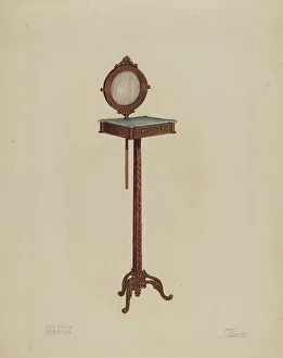 Hugh Clarke Prints: Shaving Stand, c. 1937. Creator: Hugh Clarke