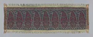 Main Warp Fringe Collection: Shawl Border Fragment, India, 1815 / 20. Creator: Unknown