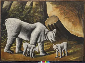 Mirzaani Prints: A she-bear with baby bears