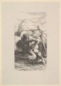 Jean Francois Prints: The Sheaf Binder, 1853. Creator: Jacques-Adrien Lavieille