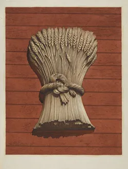 Images Dated 30th September 2021: Sheaf of Wheat Shop Sign, 1935 / 1942. Creator: Robert Pohle