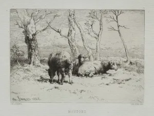 Charlesemile Jacque French Prints: Sheep, 1868. Creator: Charles-Emile Jacque (French, 1813-1894)