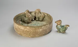 Enclosure Prints: Sheep Shed, Eastern Han dynasty (A. D. 25-220). Creator: Unknown