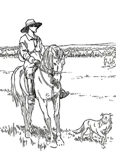 More About The Empire Prints: A Sheep-Station in Australia, 1912. Artist: Charles Robinson
