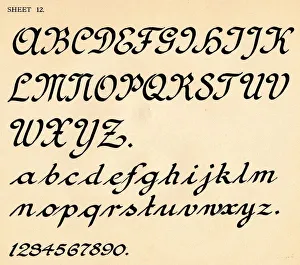 Numeral Prints: Sheet 12, from a portfolio of alphabets, 1929