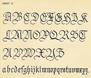 Printing Plate Prints: Sheet 15, from a portfolio of alphabets, 1929