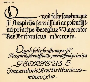 Dorn Prints: Sheet 16, from a portfolio of alphabets, 1929