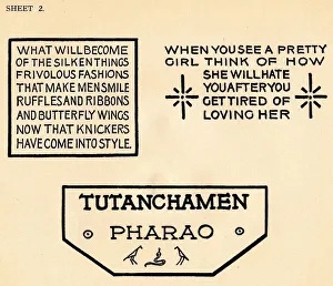 Printing Plate Prints: Sheet 2, from a portfolio of alphabets, 1929