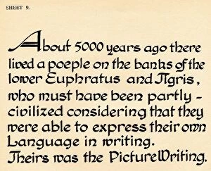 River Euphrates Gallery: Sheet 9, from a portfolio of alphabets, 1929