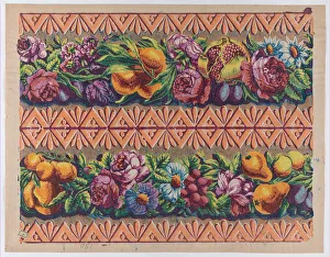 Remondini Prints: Sheet with a border with two garlands of fruit