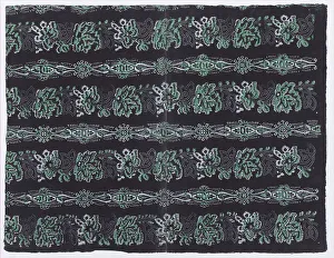 Relief Print Prints: Sheet with four borders with abstract patterns, 19th century. Creator: Anon