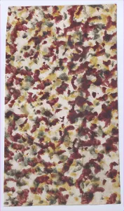 Sheet with marbled pattern, 19th century. Creator: Anon