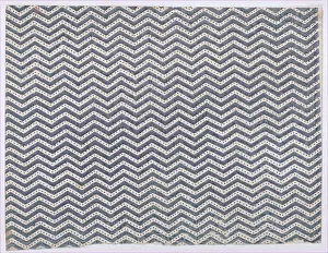 Relief Print Prints: Sheet with overall curved abstract pattern, 19th century. Creator: Anon