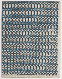 Sheet with overall diamond pattern, late 18th-mid-19th century. late 18th-mid-19th century. Creator: Anon