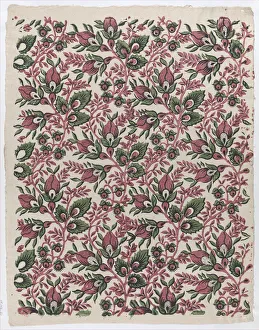Remondini Prints: Sheet with overall floral and vine pattern