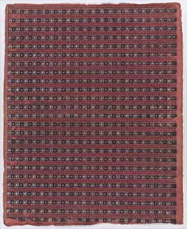Abstract Collection: Sheet with overall geometric pattern, late 18th-mid-19th century. late 18th-mid-19th century