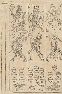 Sheet of Playing Cards, 16th century. Creator: Georg Schachomair