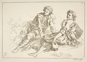 Sheet of Sketches, 1753. Creator: Francois Boucher