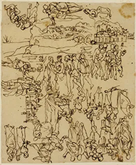 Bresdin Rodolphe Prints: Sheet of Sketches: The Life of Christ, n. d. Creator: Rodolphe Bresdin