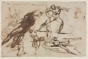 1791 1824 Prints: Sheet of Sketches (recto) Sheet of Sketches (verso), 1819. Creator: Theodore Gericault