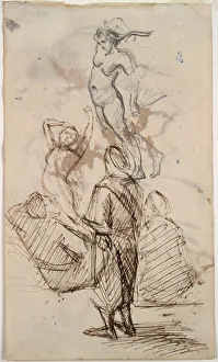 Sheet of Studies, 1871-1876. Creator: Paul Cezanne (French, 1839-1906)