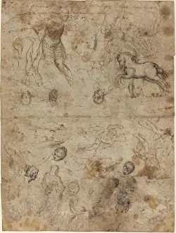Sheet of Studies, late 16th century. Creator: Unknown