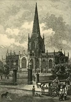 Sheffield Gallery: Sheffield Parish Church, 1898. Creator: Unknown