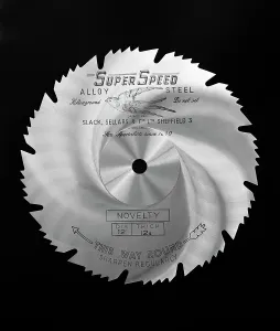 Circular Saw Prints: Sheffield steel product: a Slack Sellars saw blade, 1963. Artist: Michael Walters