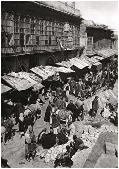 Al Basrah Gallery: The Sheikh Gazal Market in Ashar, Basra, Iraq, 1925.Artist: A Kerim