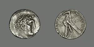 Shekel (Coin) Depicting the God Melkarth, 31-30 BC. Creator: Unknown