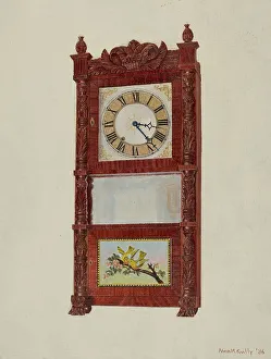 Numeral Prints: Shelf Clock, 1936. Creator: Alvin M Gully
