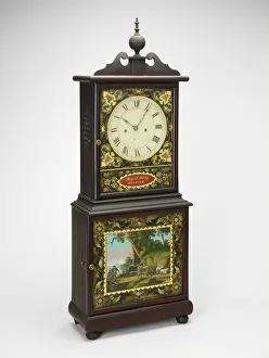 Pine Prints: Shelf Clock, c. 1820 / 40. Creator: Benjamin Torrey