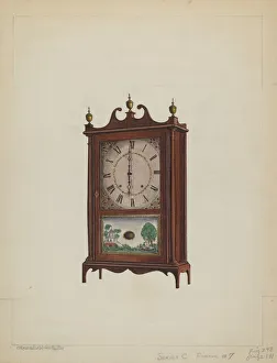 Shelf Clock Prints: Shelf Clock, c. 1937. Creator: M. Rosenshield-von-Paulin