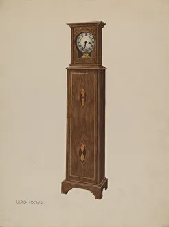 Timepiece Collection: Shelf Clock, c. 1937. Creator: Ulrich Fischer