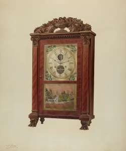 Shelf Clock Prints: Shelf Clock, c. 1938. Creator: Frank Wenger