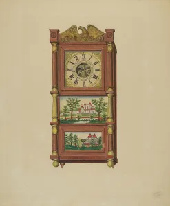 Shelf Clock Prints: Shelf Clock, c. 1938. Creator: Therkel Anderson