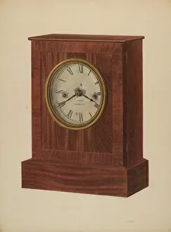 Eisman Harry Gallery: Shelf Clock, c. 1940. Creator: Harry Eisman