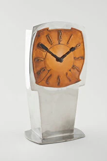 Pewter Collection: Shelf Clock, England, c. 1902. Creator: Archibald Knox