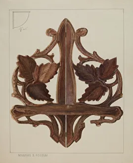 Bracket Gallery: Shelf (Corner Bracket), c. 1937. Creator: Magnus S. Fossum