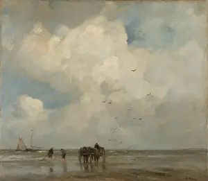 Hague School Prints: Shellfishing, 1885. Creator: Maris, Jacob (1837-1899)