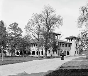 Recreation Facility Prints: Shelter house, Riverside Park, Indianapolis, Ind. c1907. Creator: Unknown