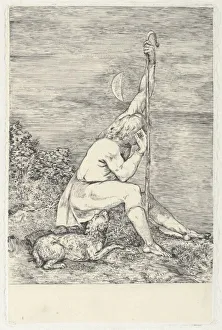 Shepherds Crook Prints: The Shepherd, 1828. Creator: Welby Sherman